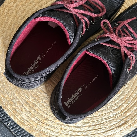 Timberland Canvas Textured Material High Top Kain Shoes Size 10 - Picture 13 of 15